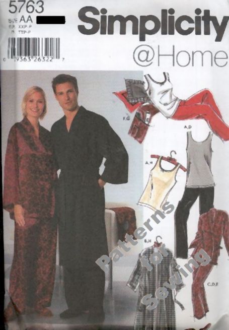 PATTERN Sewing Simplicity Woman Men Teen Pajamas Sizes XXS-S NEW OOP | eBay PATTERN Sewing Simplicity Woman Men Teen Pajamas Sizes XXS-S NEW OOP | eBay